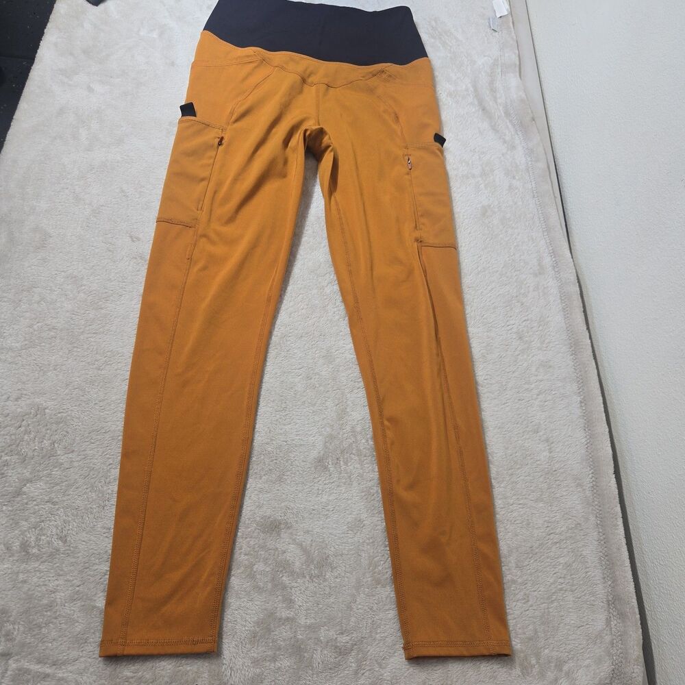FP Movement Free People High-Waisted Trail Leggings Cargo Orange/Black - Size S